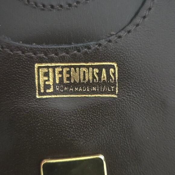 Authentic FENDI Logo Calfskin Leather and Suede Wallet - Picture 5 of 7